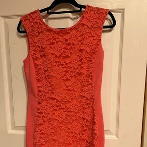 Light Orange sleevless Shift dress💕